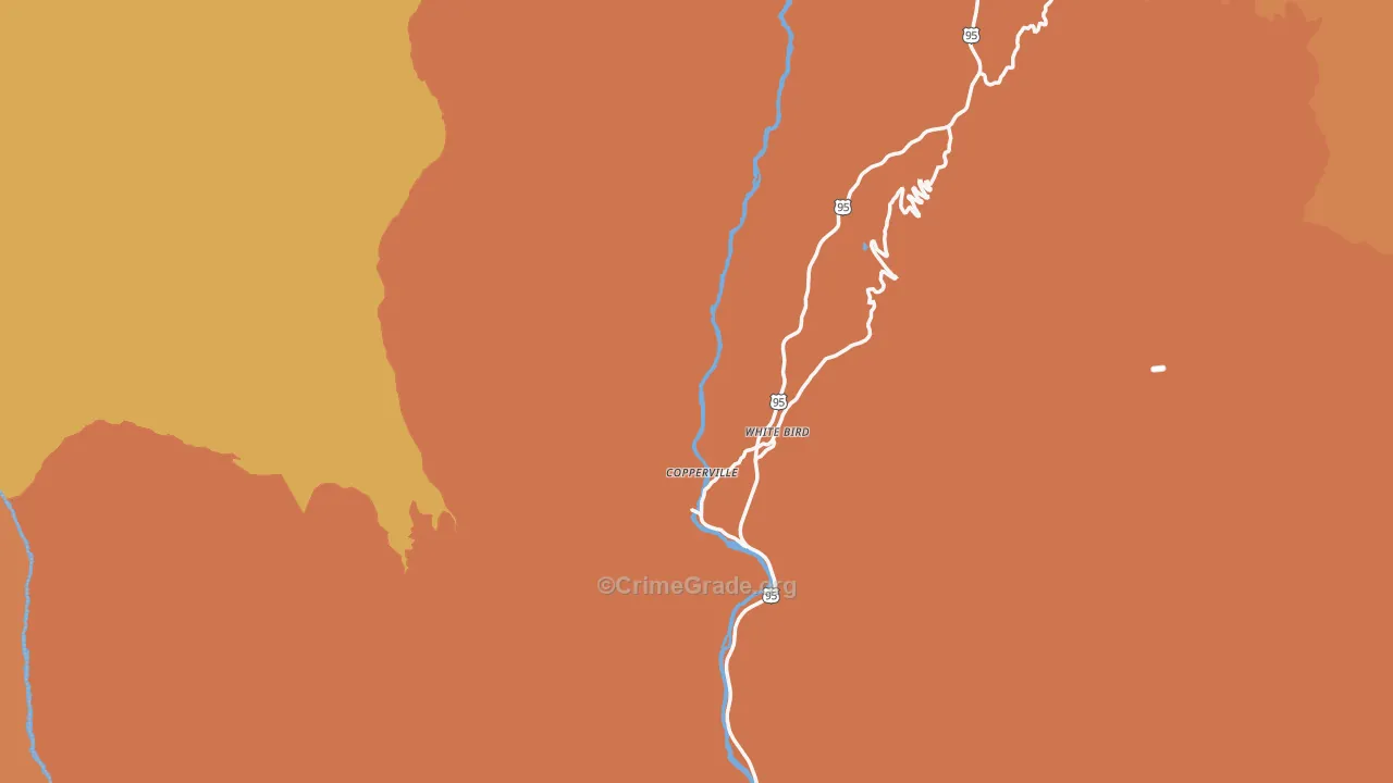 White Bird, ID Map of Vandalism Rates