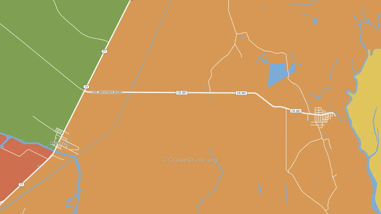 White City, FL Map of Vandalism Rates