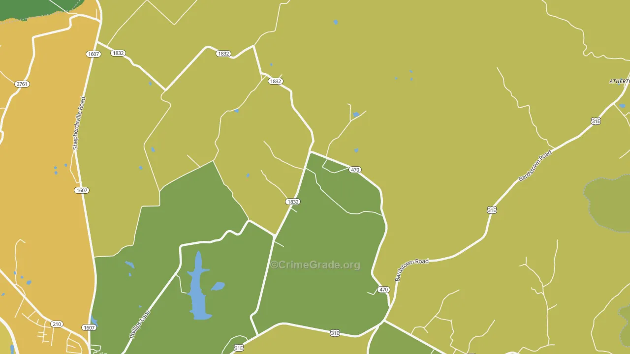 White City, KY Map of Vandalism Rates
