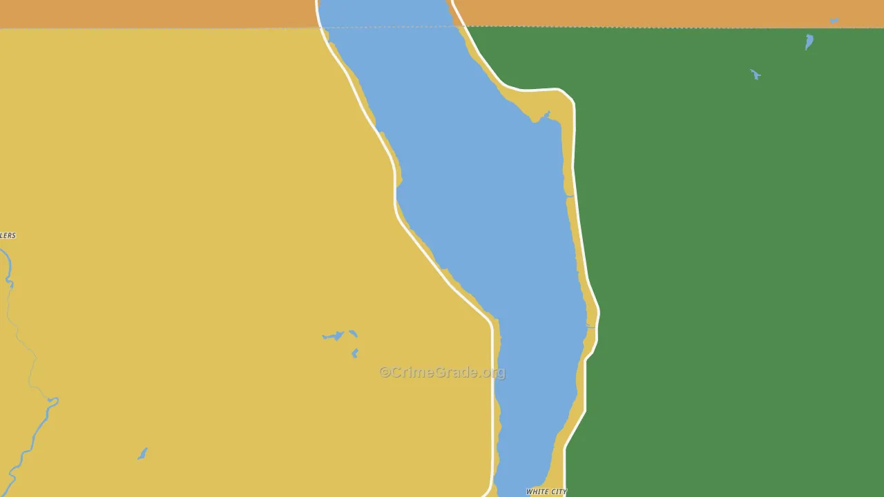 White City, MI Map of Vandalism Rates