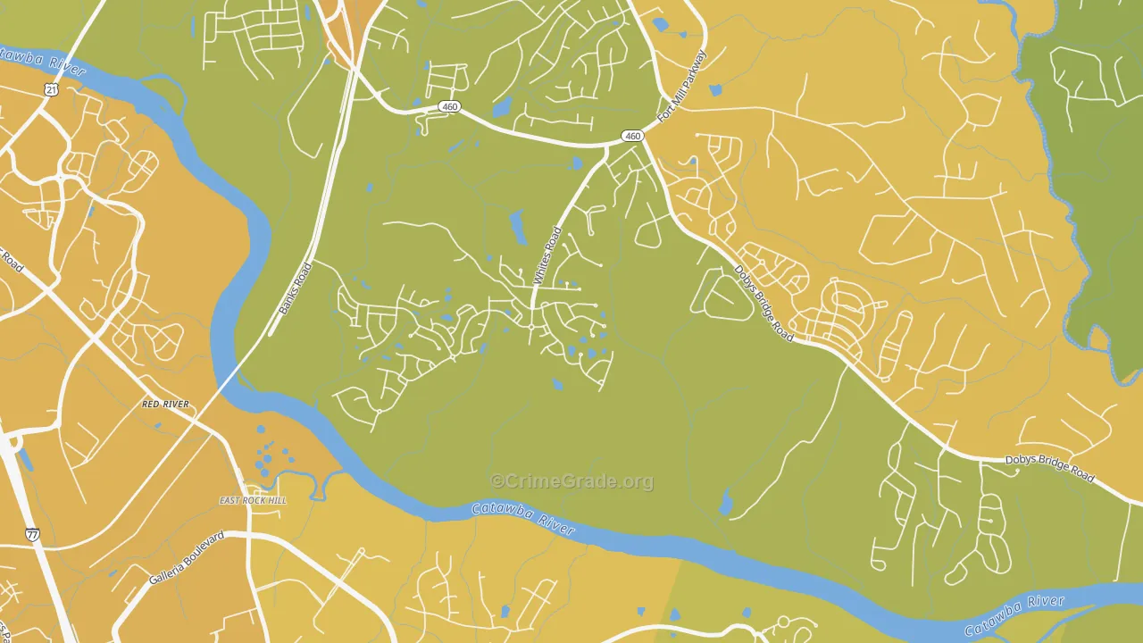 White Grove, Fort Mill, SC Map of Vandalism Rates