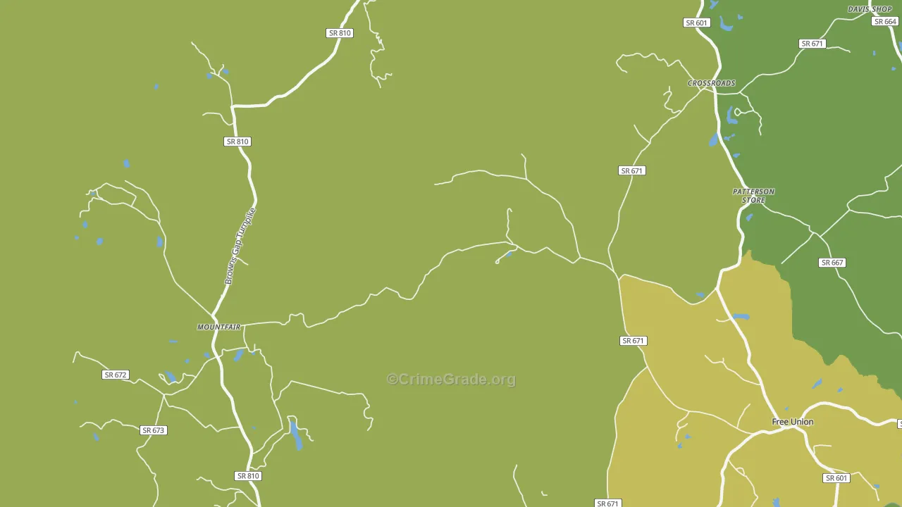 White Hall, VA Map of Vandalism Rates