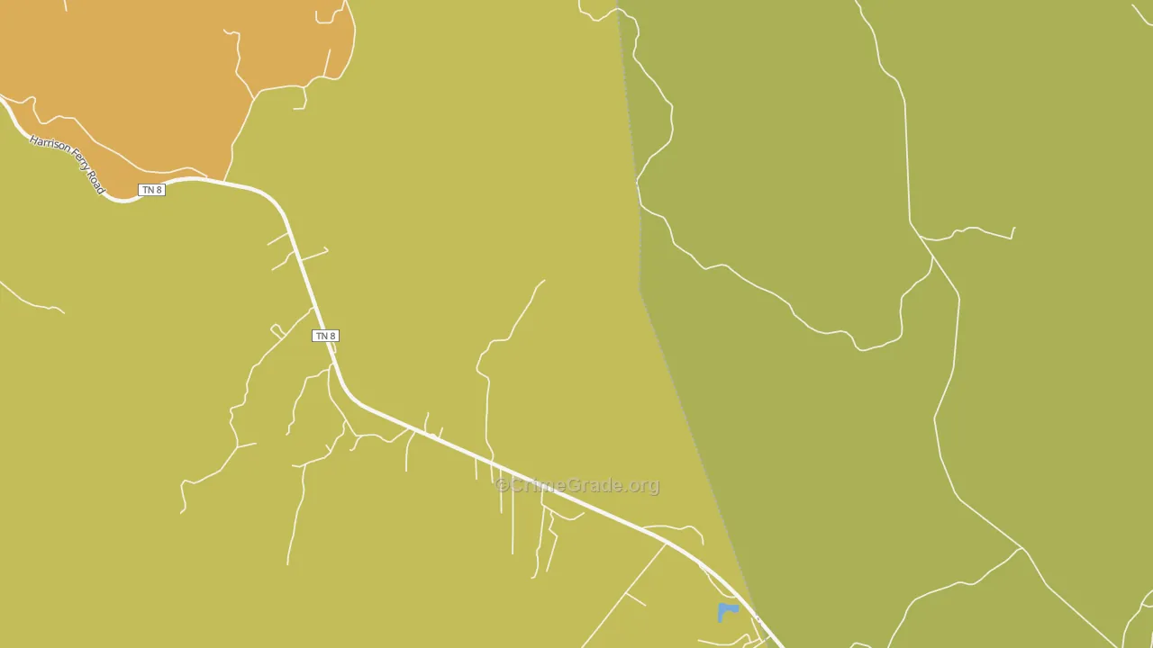 White Hill, TN Map of Vandalism Rates