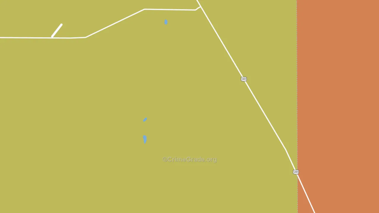 White Lakes, NM Map of Vandalism Rates