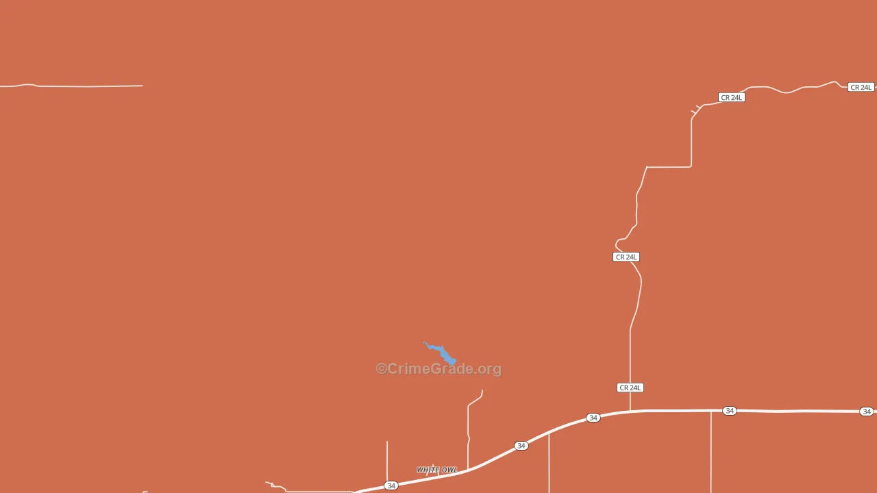 White Owl, SD Map of Vandalism Rates