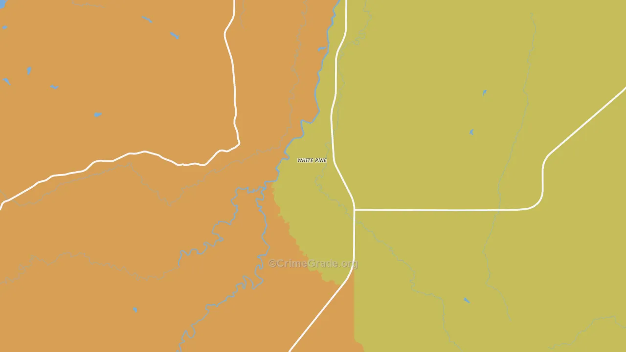 White Pine, MI Map of Vandalism Rates