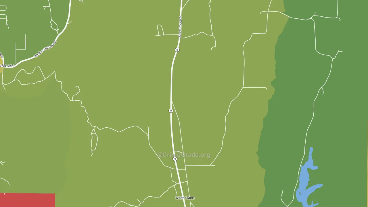 White Plains, AL Map of Vandalism Rates