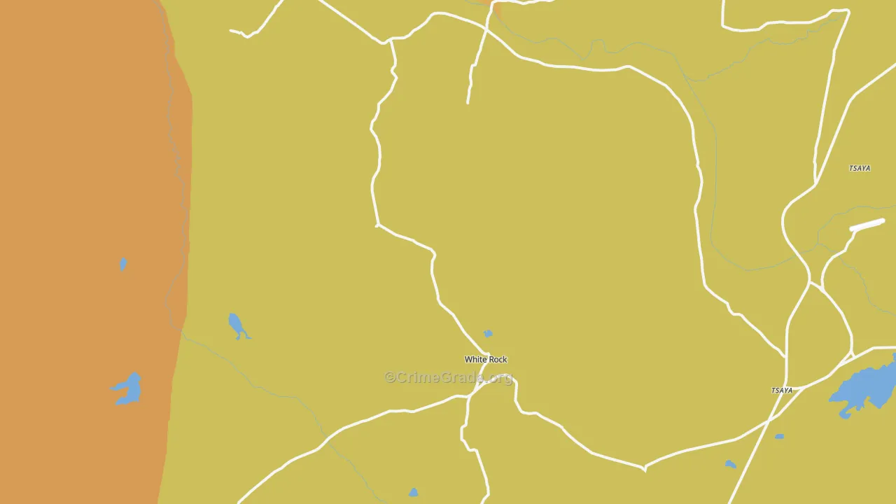 White Rock, NM Map of Vandalism Rates