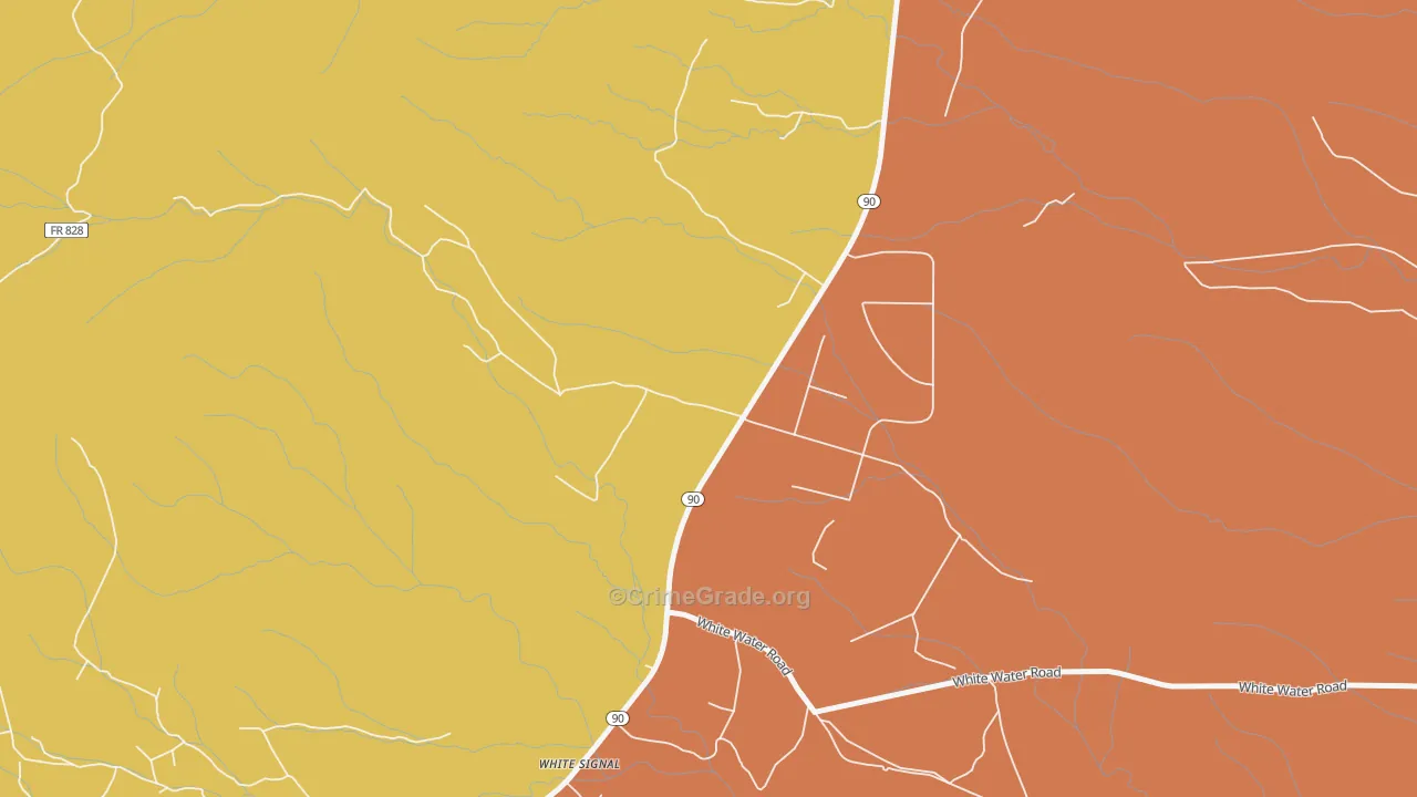 White Signal, NM Map of Vandalism Rates