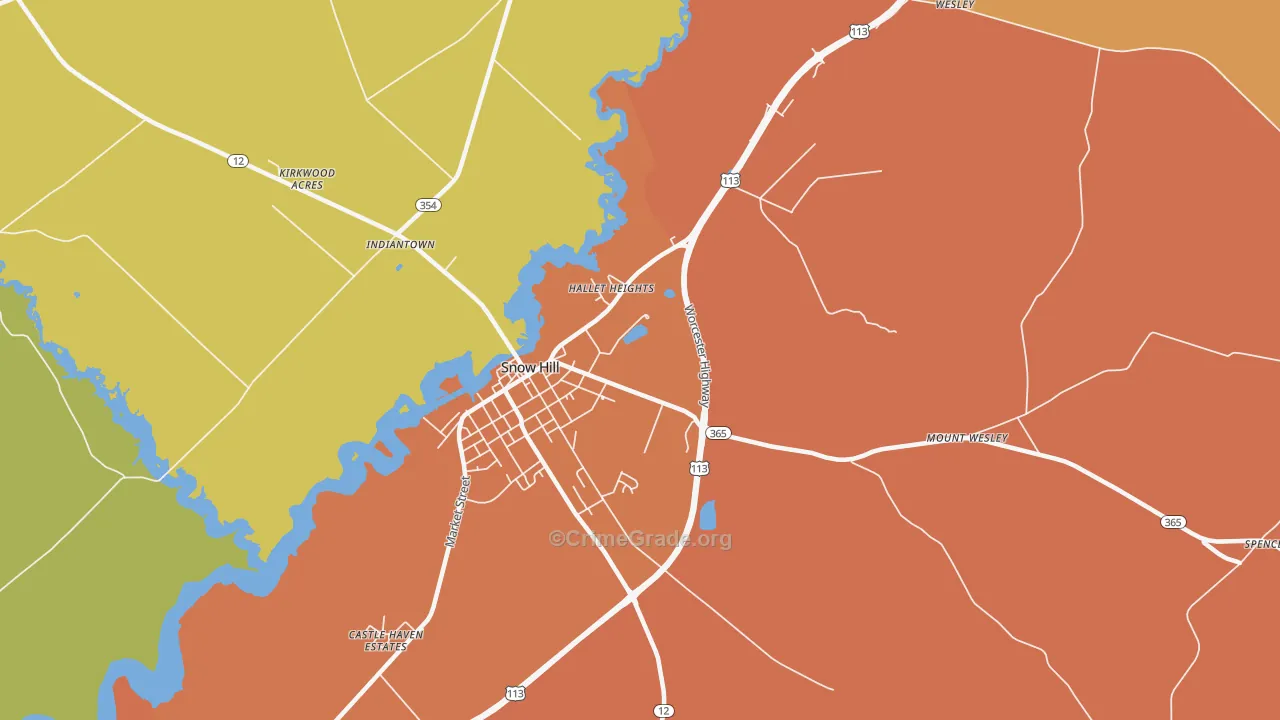 Whiteburg, MD Map of Vandalism Rates