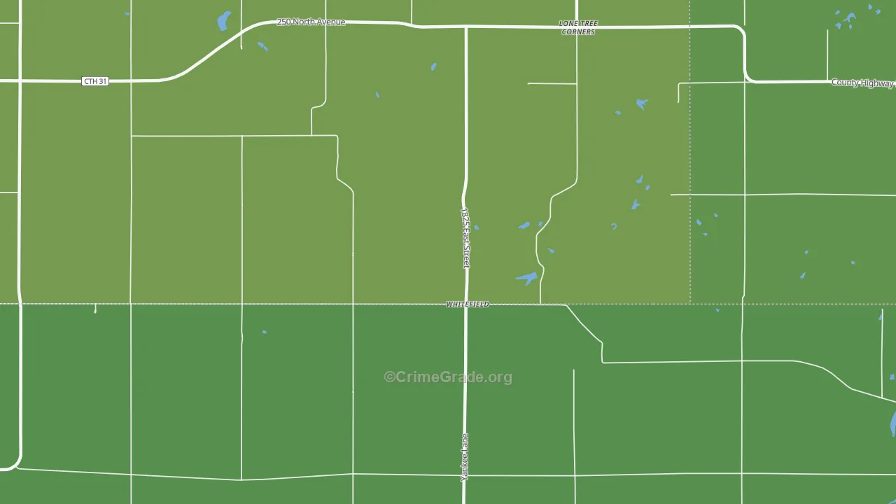 Whitefield, IL Map of Vandalism Rates