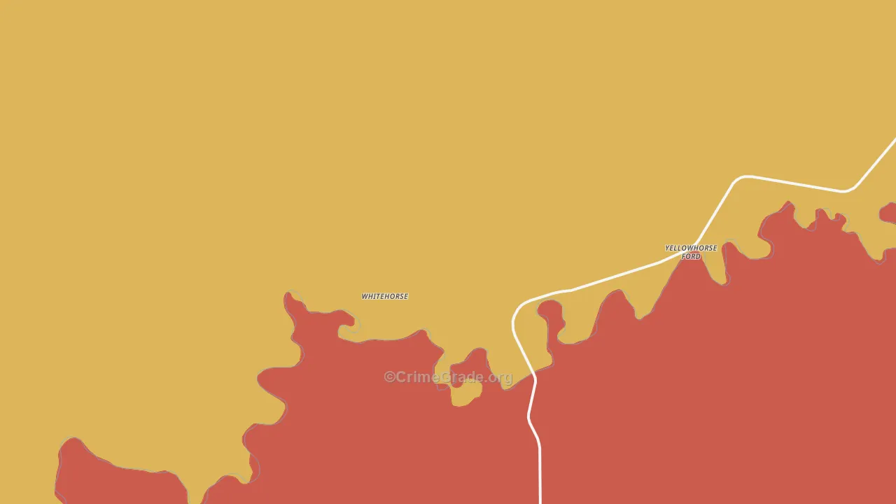 Whitehorse, SD Map of Vandalism Rates