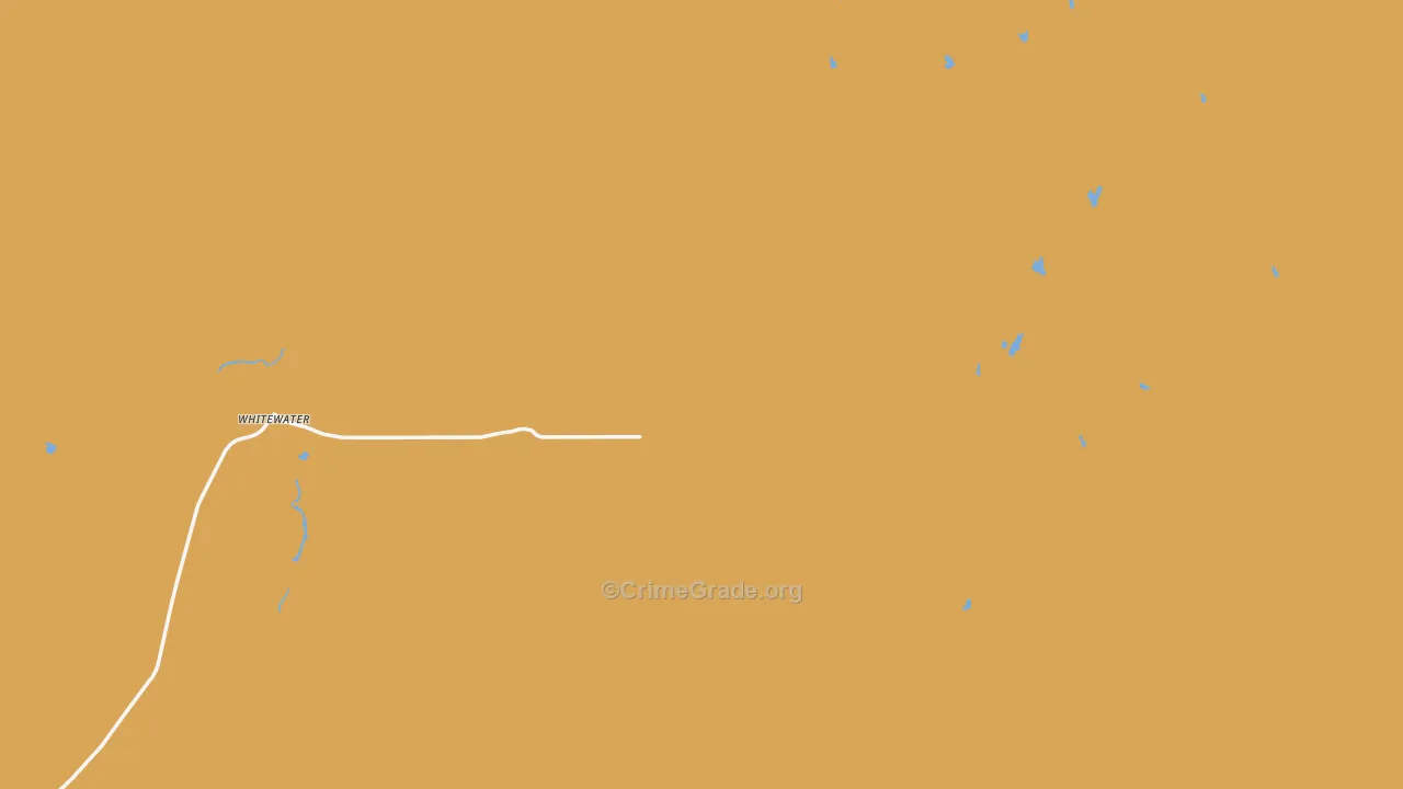 Whitewater, MT Map of Vandalism Rates