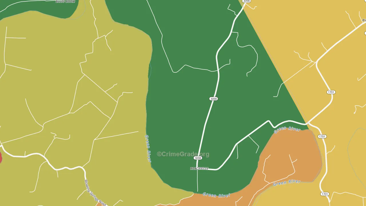 Whitewood, KY Map of Vandalism Rates