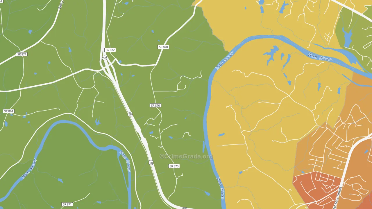 Whitfield, VA Map of Vandalism Rates