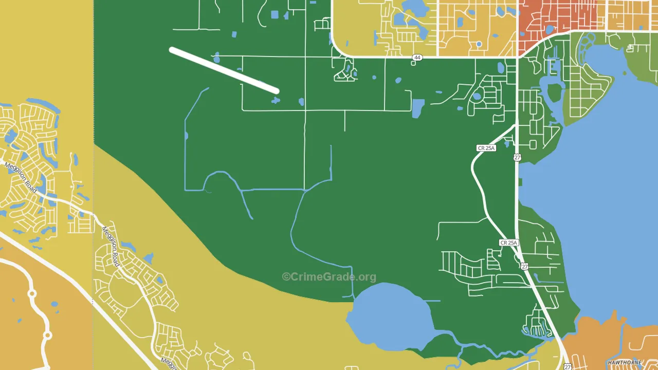 Whitney, FL Map of Vandalism Rates