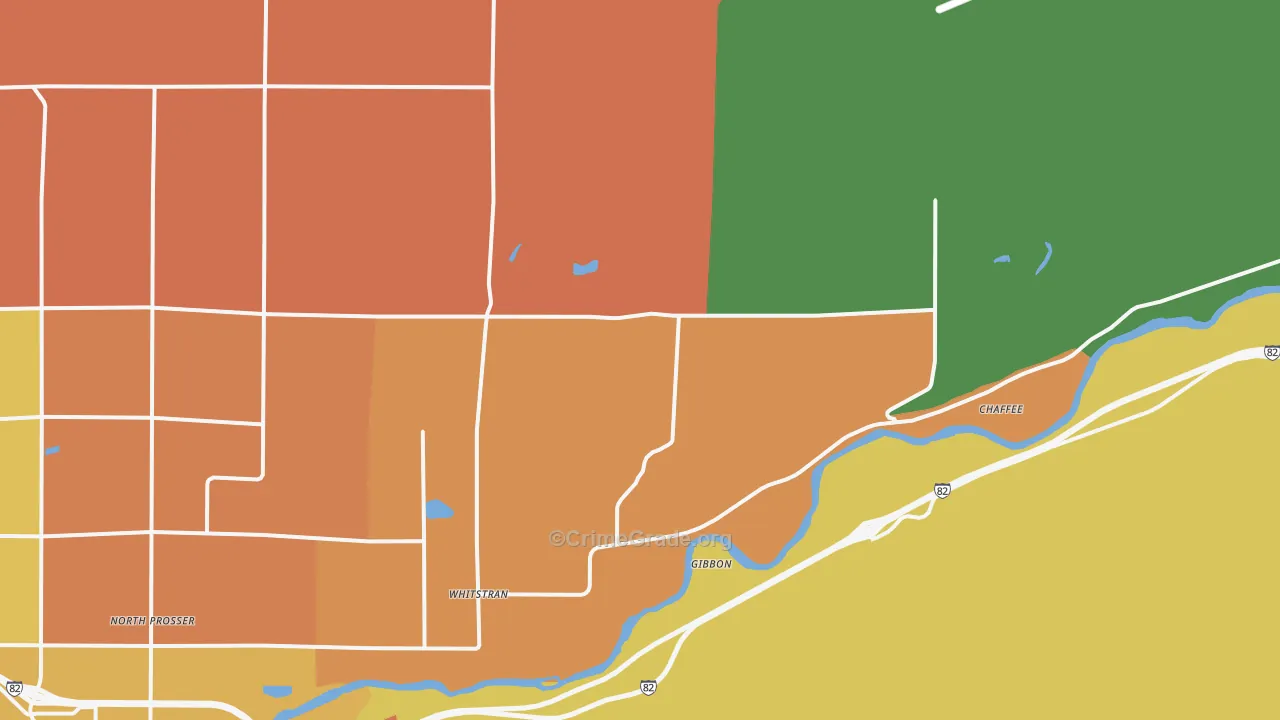 Whitstran, WA Map of Vandalism Rates