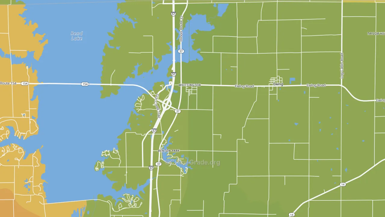 Whittington, IL Map of Vandalism Rates