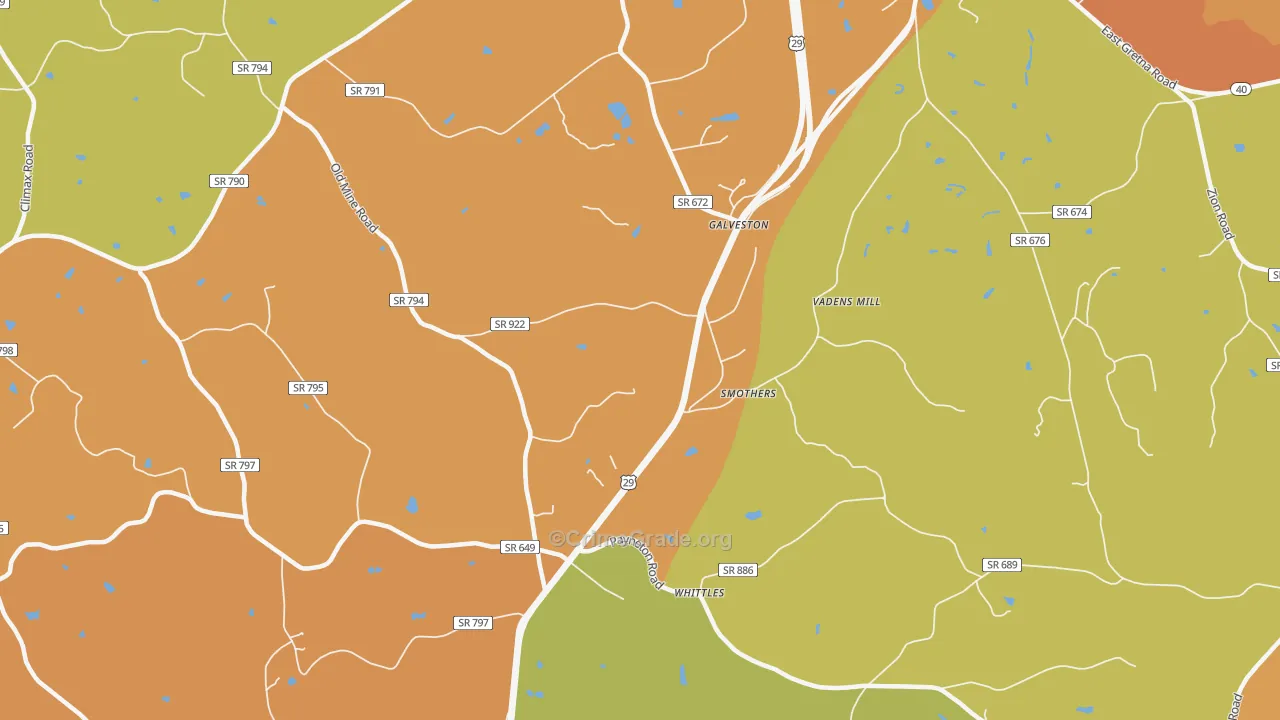 Whittle, VA Map of Vandalism Rates