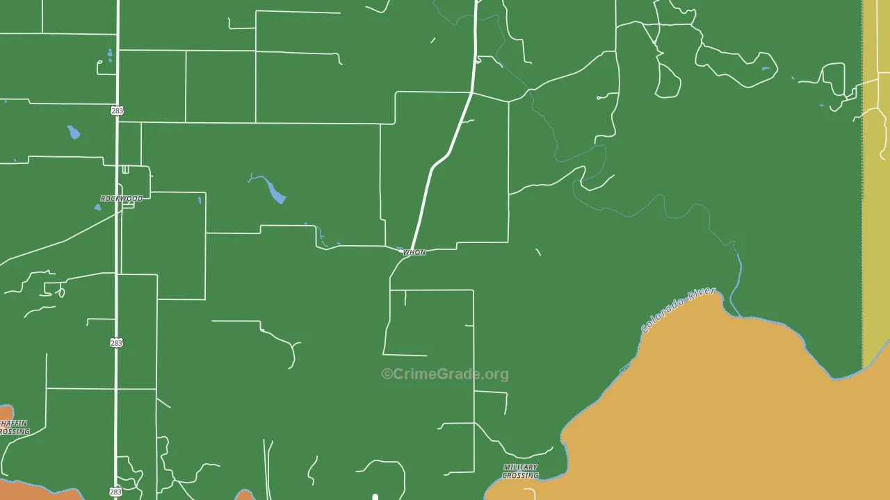 Whon, TX Map of Vandalism Rates