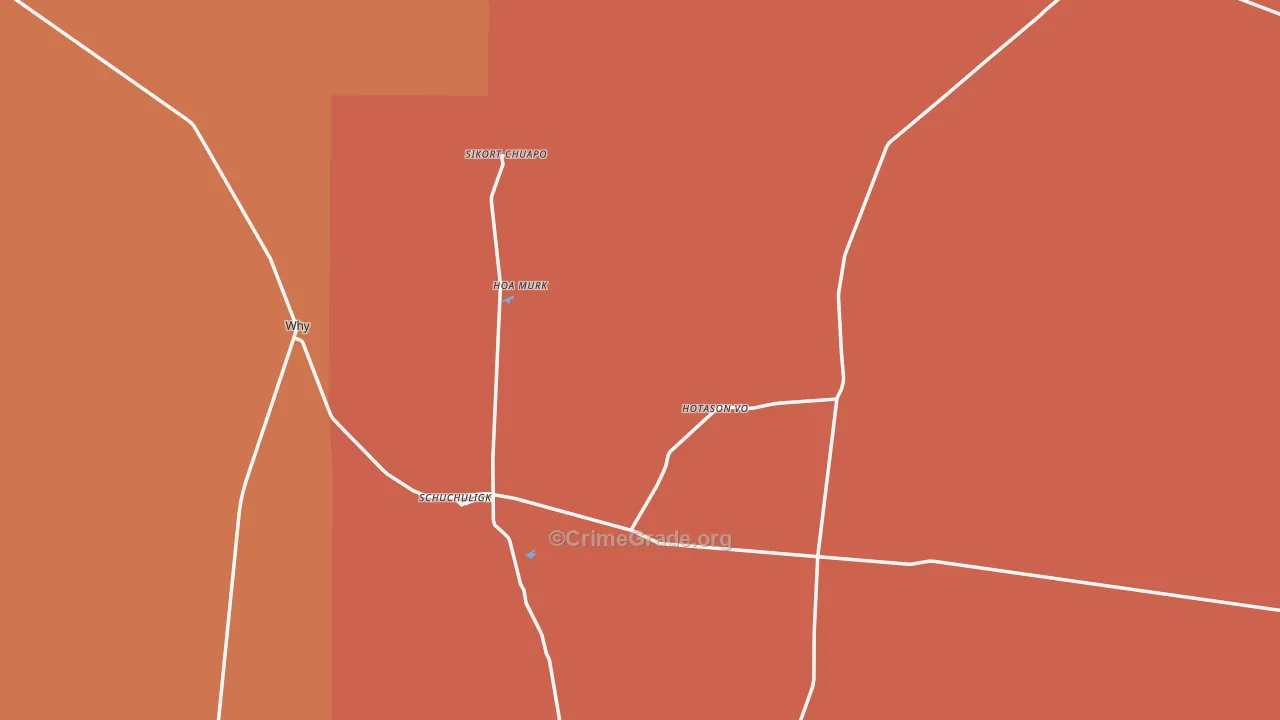 Why, AZ Map of Vandalism Rates