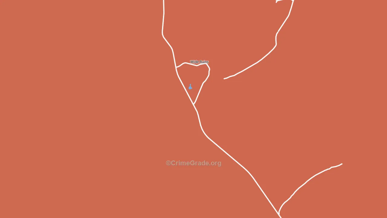 Wide Ruins, AZ Map of Vandalism Rates