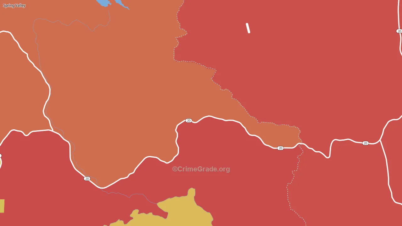 Wilbur Springs, CA Map of Vandalism Rates