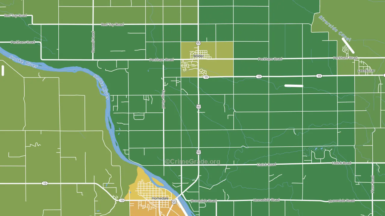 Wilder, ID Map of Vandalism Rates