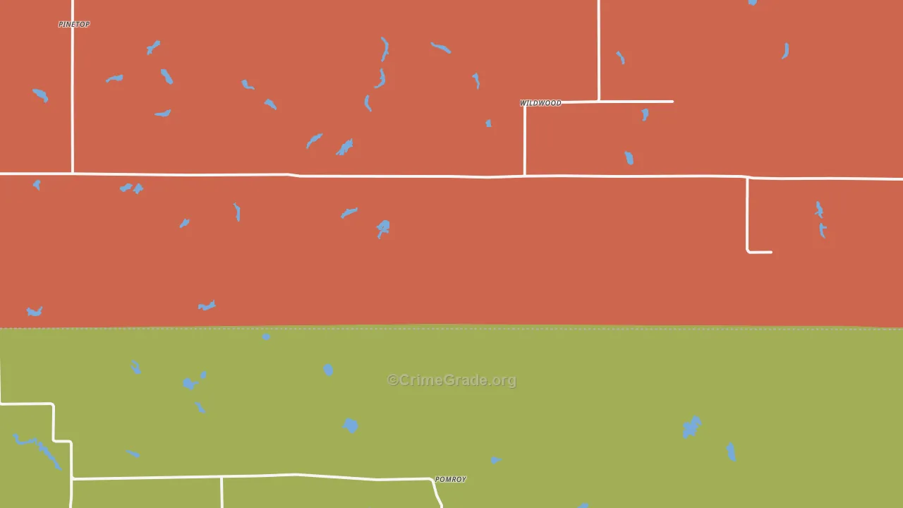 Wildwood, MN Map of Vandalism Rates