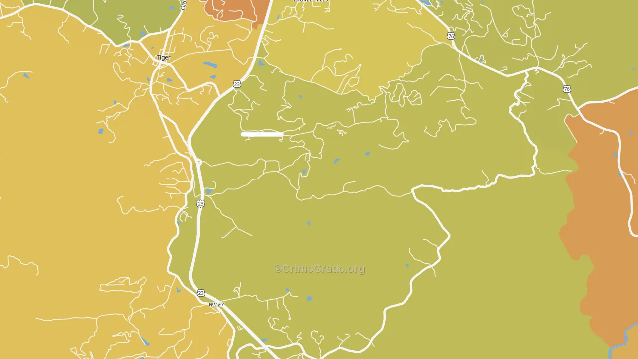 Wiley, GA Map of Vandalism Rates