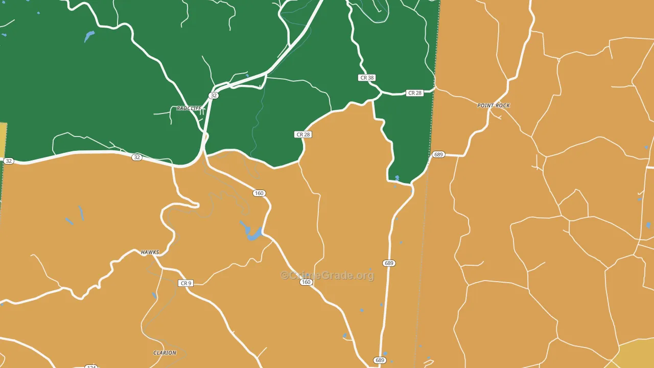 Wilkesville, OH Map of Vandalism Rates