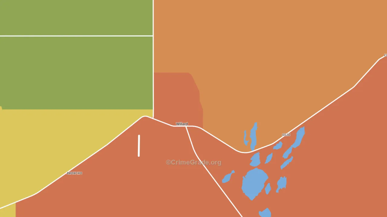 Willard, NM Map of Vandalism Rates