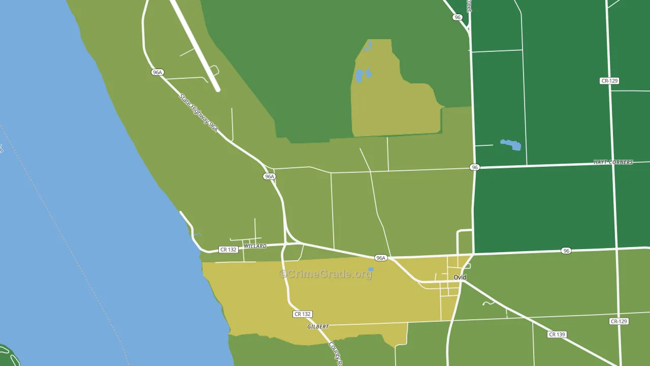 Willard, NY Map of Vandalism Rates