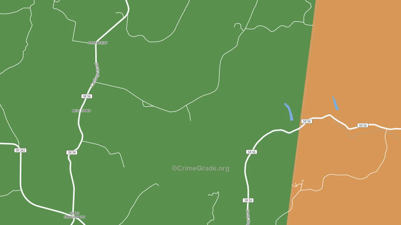 Willette, TN Map of Vandalism Rates
