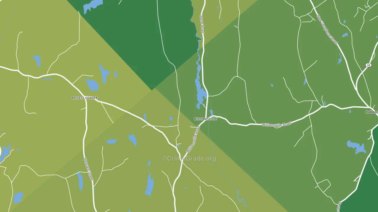 Williamsville, MA Map of Vandalism Rates