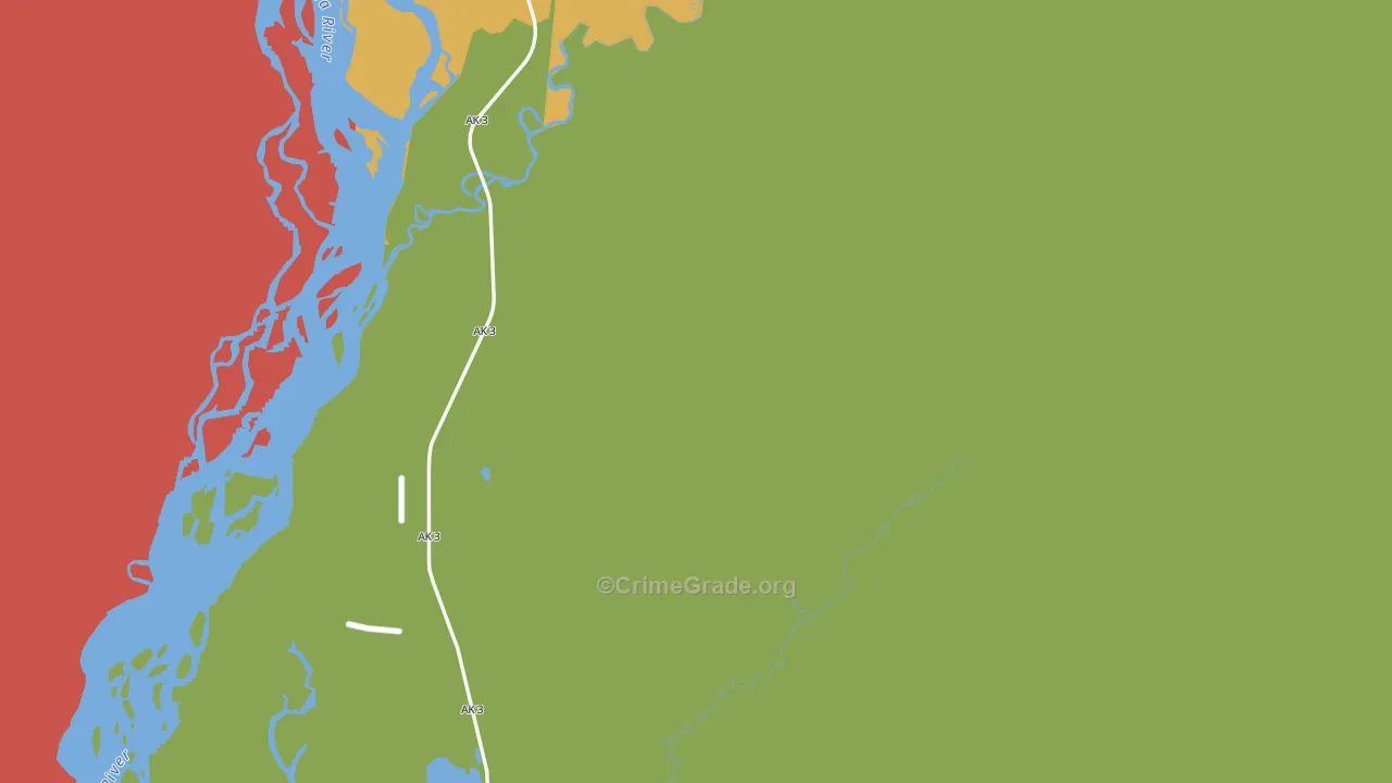 Willow, AK Map of Vandalism Rates