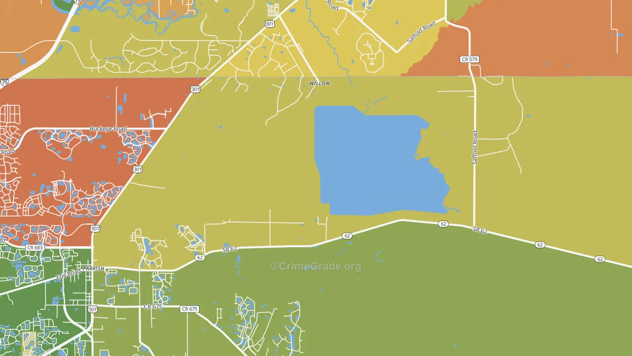 Willow, FL Map of Vandalism Rates