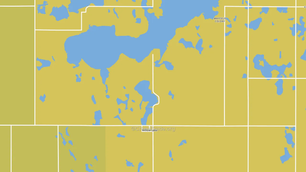 Willow Lake, SD Map of Vandalism Rates