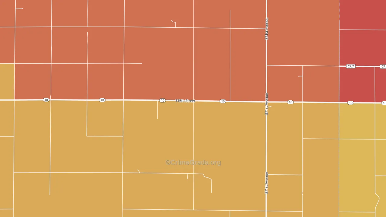 Willow, SD Map of Vandalism Rates