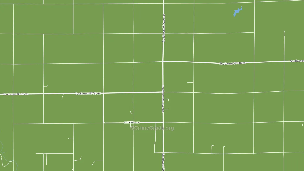 Willowdale, KS Map of Vandalism Rates