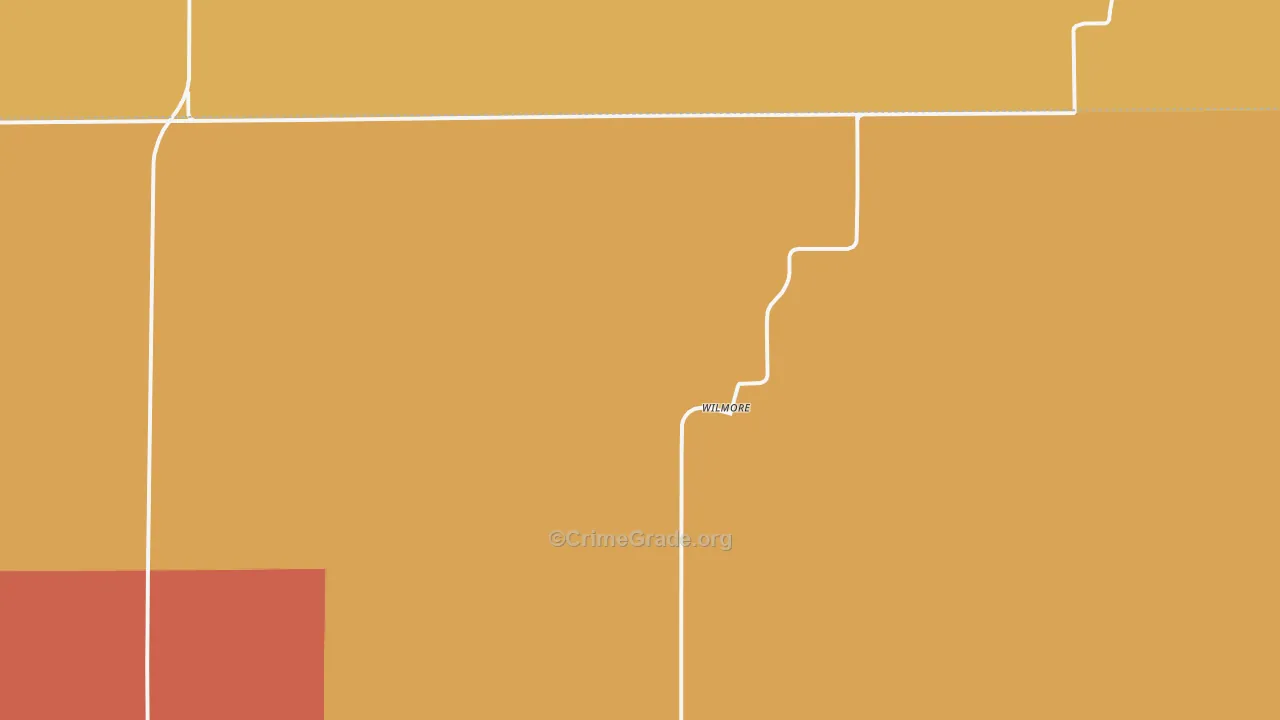 Wilmore, KS Map of Vandalism Rates