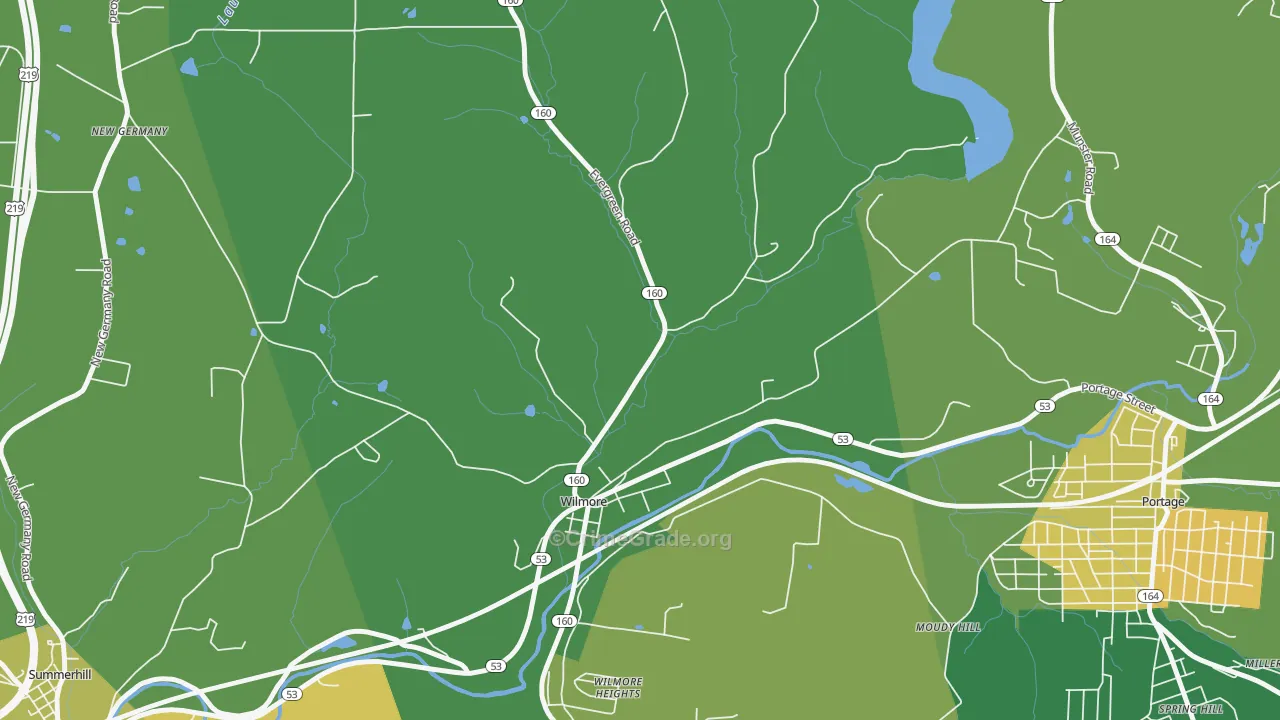 Wilmore, PA Map of Vandalism Rates