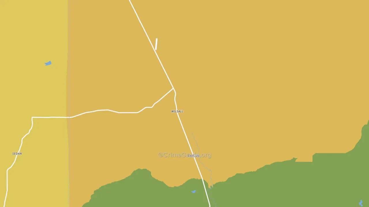 Wilsall, MT Map of Vandalism Rates