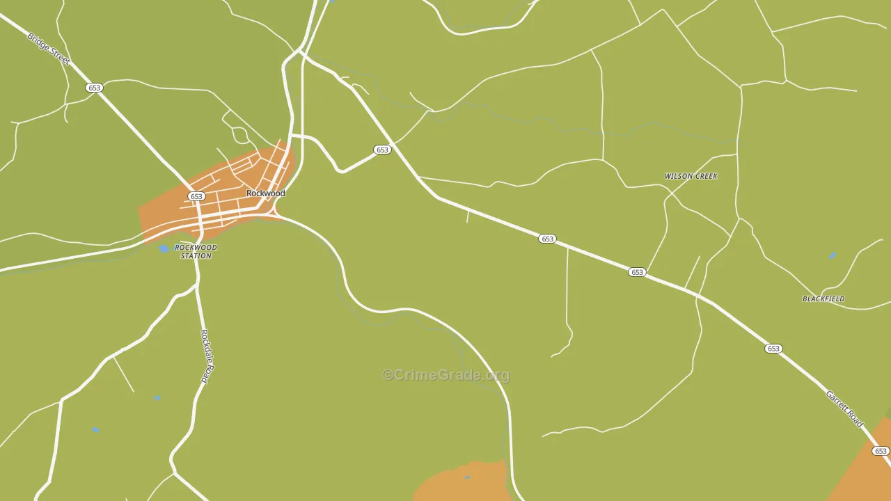 Wilson Creek, PA Map of Vandalism Rates