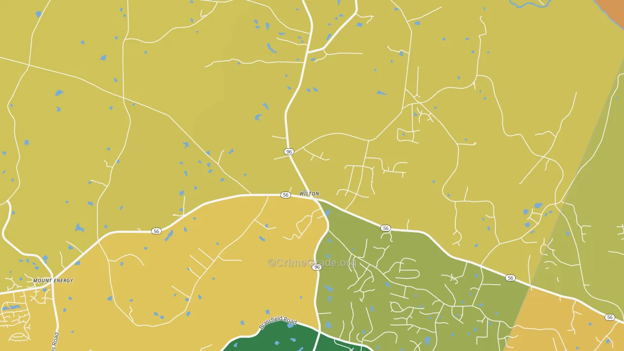 Wilton, NC Map of Vandalism Rates