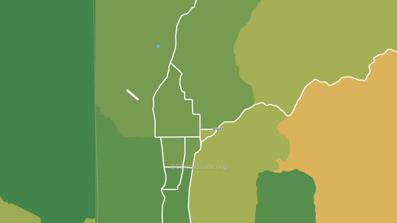 Wimer, OR Map of Vandalism Rates