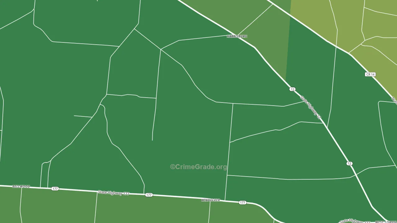 Windecker, NY Map of Vandalism Rates