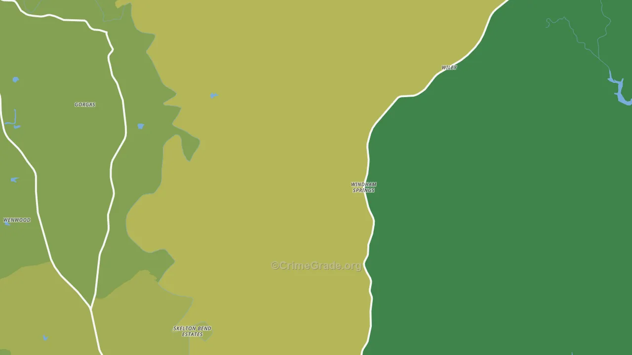 Windham Springs, AL Map of Vandalism Rates