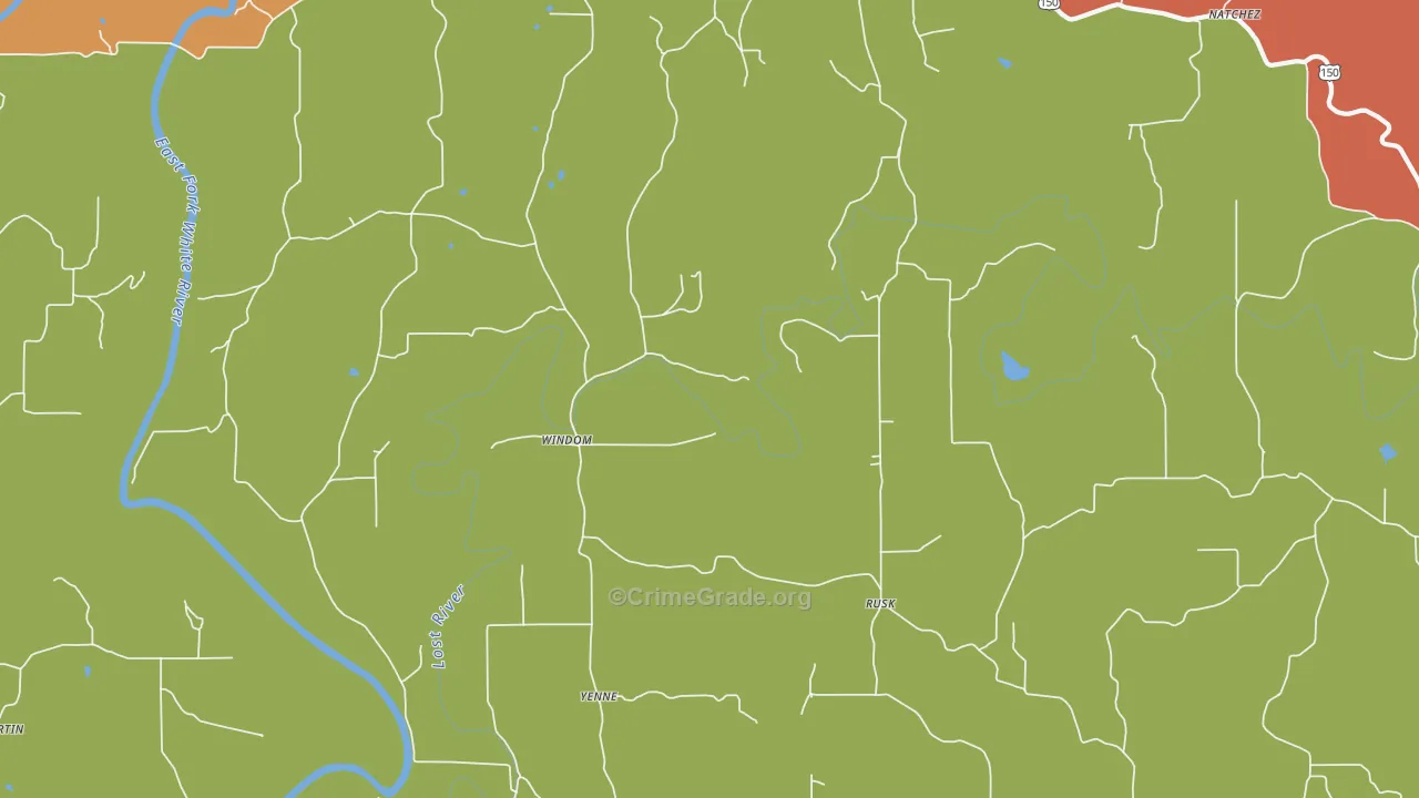 Windom, IN Map of Vandalism Rates