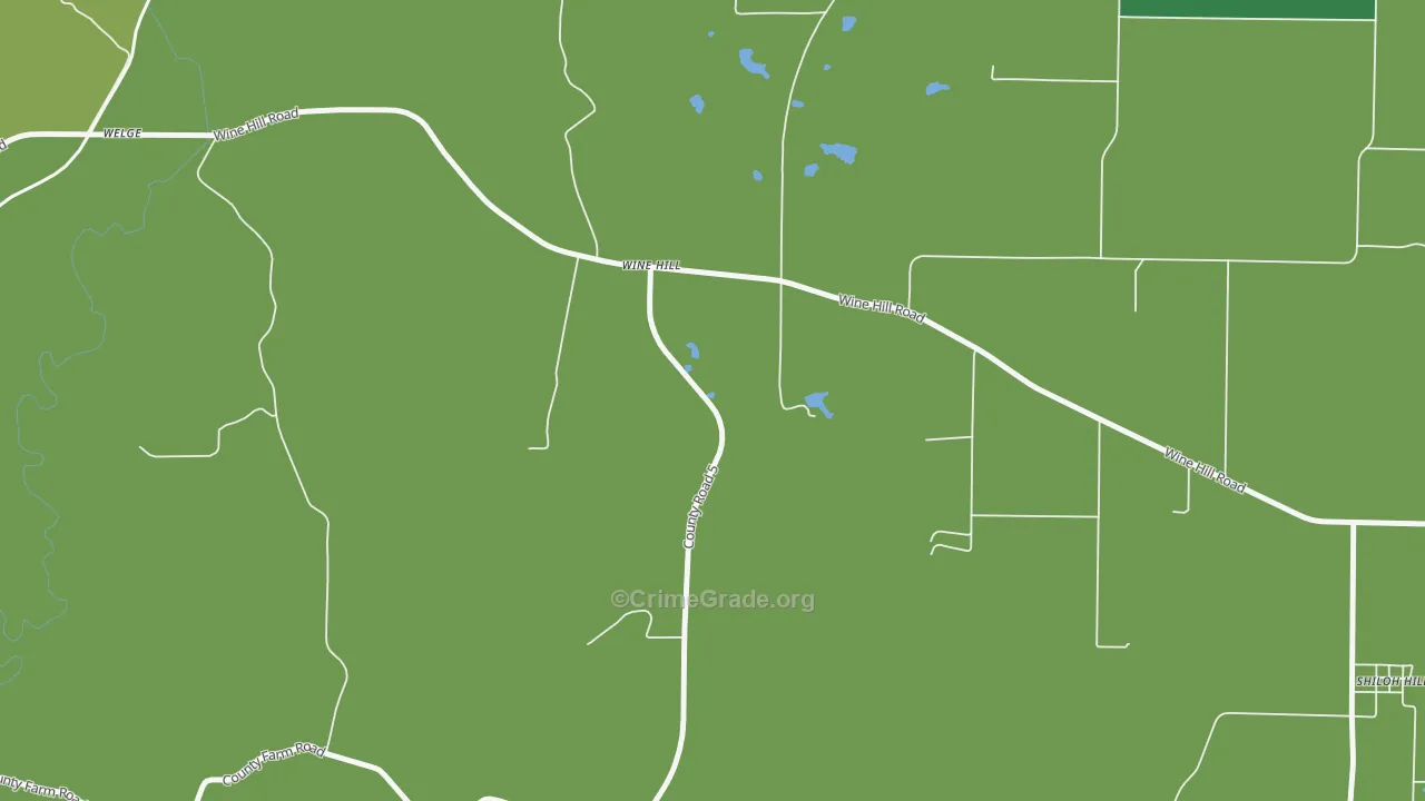 Wine Hill, IL Map of Vandalism Rates